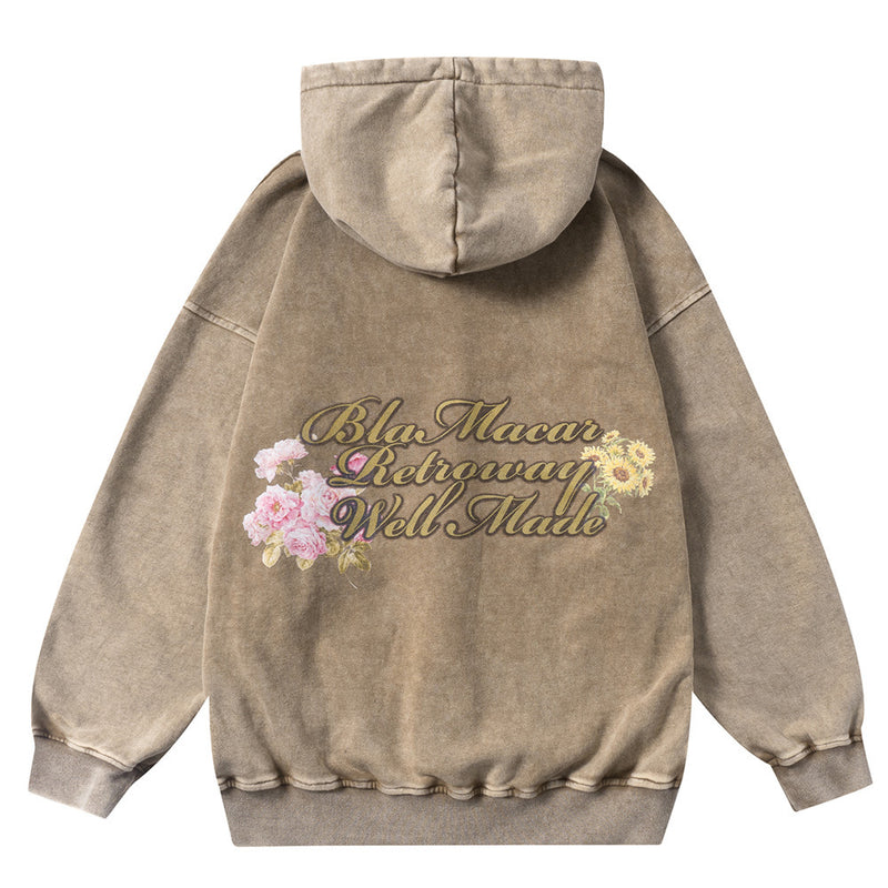 Men Hoodie Letter Printed Hoodie Men's Loose Autumn and Winter