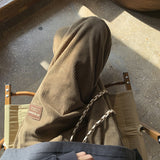 Men Sweatpants Cityboy Pants Men Winter Track Pants Hong Kong Style Autumn and Winter