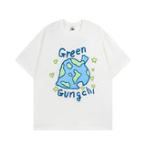 Men T Shirt Sweet Cool Love Puff Print Couple Short Sleeve T-shirt Men and Women