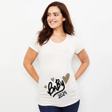 Baby Loading Printed Maternity T Shirt Pregnant