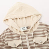 Women Hoodie Short Hoodie Knitted Women's Autumn Zipper Jacket