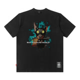 Men T Shirt Retro Street Trendy Loose Leisure All-Matching Couple Short Sleeve T-shirt