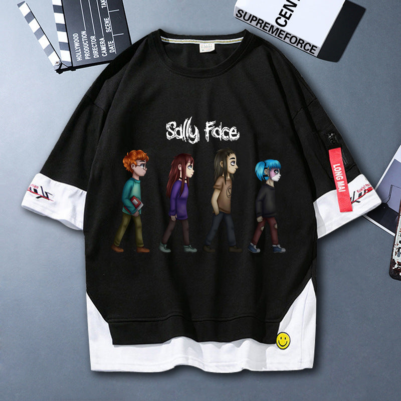 Sally Face T Shirts Supremeforce Adventure Puzzle Solving Costume Sally Face