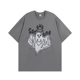 Men T Shirt Sweet Cool Foam Printed Couple Short Sleeve T-shirt Men's Casual