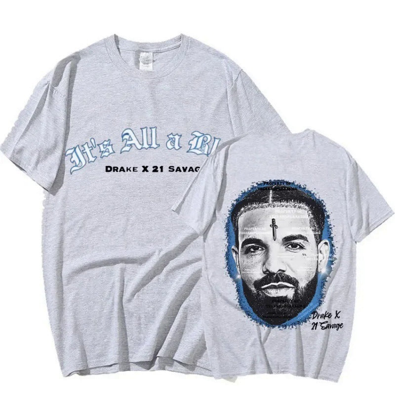 Rapper Drake Graphic Print T-shirt Men's T-shirt