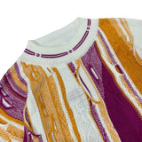 Kapital Sweater Kapital Vintage Hida and Macro Wind Pattern Three-Dimensional Wave Contrast Color Ethnic Style Sweater