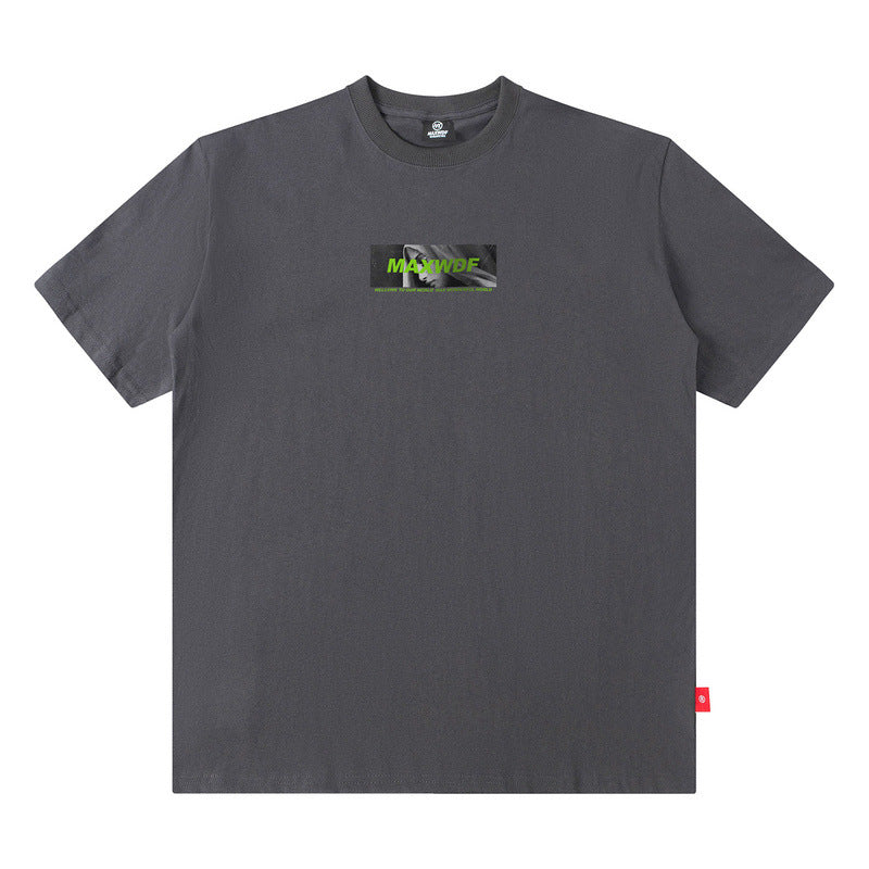 Men T Shirt Short Sleeve T-shirt Men and Women Couple Loose Leisure All-Matching