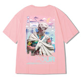 Hip Hop Short Sleeve Trendy Print T-Shirt Loose Couple
