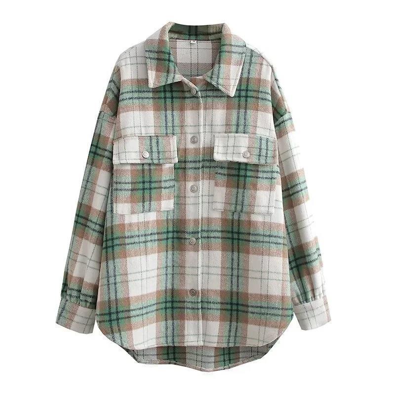 Women T-Shirt Woolen Shirt Women's Autumn Retro Long Sleeve Loose Casual