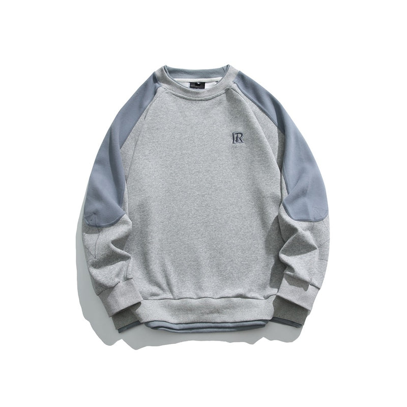 Unisex Hoodie Japanese University Style Loose Crew Neck Pullover Sweatshirt Men and Women Couple