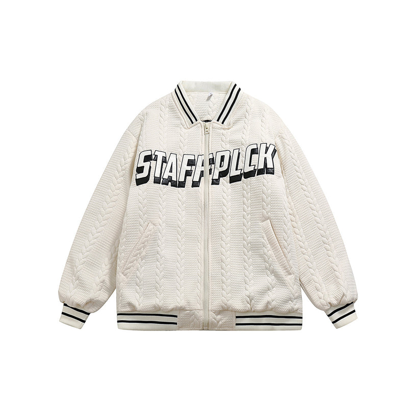 Unisex Jacket Winter Affixed Cloth Embroidered Cotton Jacket