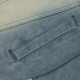 Men Denim Jacket Denim Jacket Men's Spring and Autumn Washed-out Vintage Loose Lapels Jacket
