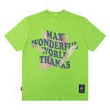 Men T Shirt Hiphop Short-Sleeved T-shirt Men's High Street Retro Street