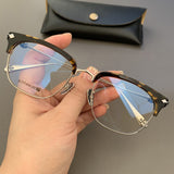 CHH Chrome Hearts Glasses Ultra-light pure titanium silver half-frame myopia glasses frame