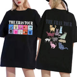 2024 The Eras Tour Cat Printed T-Shirt Women's Fashion