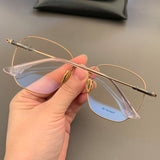 CHH Chrome Hearts Glasses Ultra-light gold silk edge large face myopia glasses frame