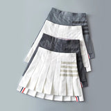 Women Skirt Pleated Skirt Preppy Style