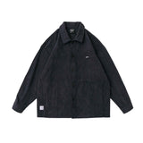 Unisex Jacket Autumn Corduroy Shirt Women's Clothing