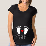 Loading Printed Maternity T Shirt Pregnant