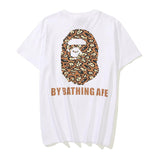 Bathing Ape T Shirt Cartoon Round Neck Summer Printing Plus Size Short-Sleeved Casual T-shirt