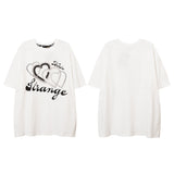 Men T Shirt Letter Short Sleeve T-shirt Harajuku Country Fashion Brand Summer Couple