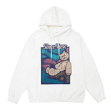 Men Hoodie Printed Casual Sweatshirt Men's Spring and Autumn Loose-Fitting Hoodie