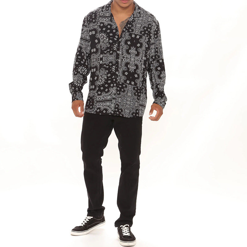 Men Shirt Fall Men's Long Sleeve Shirt