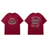 Men T Shirt Printed Short Sleeve Men's and Women's Loose Vintaget T-shirt