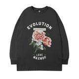 Men Long Sleeve Shirt Autumn and Winter round Neck Long Sleeve T-shirt Men and Women Loose All-Match Casual