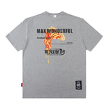 Men T Shirt Couple Short Sleeve Hip Hop Spring and Summer Loose
