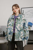 Unisex Jacket Autumn Floral Casual Jacket Women's Clothing