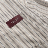 Men Long Sleeved T Shirt Long Sleeve Vertical Striped Shirt Men's Casual High Street Loose Shirt