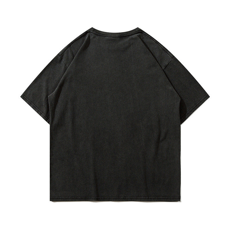 Men T Shirt Printed Short-Sleeved T-shirt Men's Fashion Brand Hip Hop Loose Couple