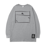 Men Long Sleeve Shirt Preppy Style round Neck Long Sleeve T-shirt Men and Women Street Hip Hop Couple