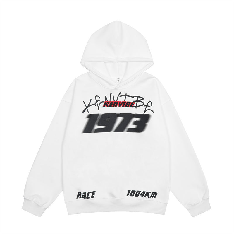 Men Hoodie Fuzzy Digital Printed Hoodie Sports Style Pullover Hoodie