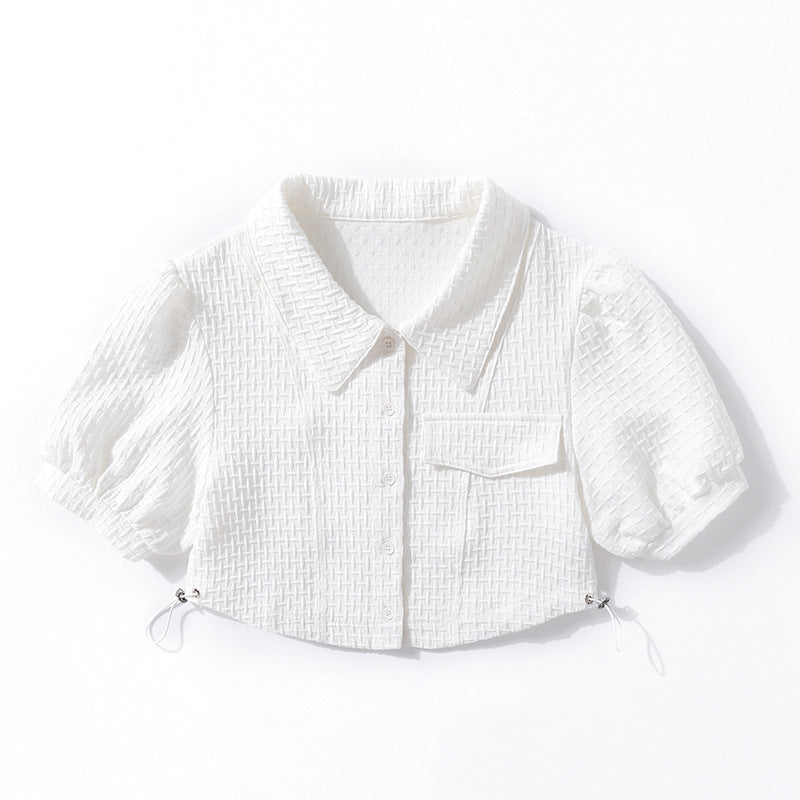 Women T-shirt High-Waist Blouse Women's Short Summer Top
