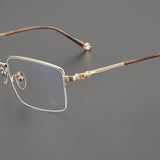 CHH Chrome Hearts Glasses Personalized fashion half frame myopia glasses frame