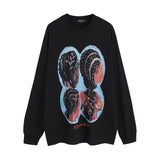 Men Long Sleeve Shirt Hiphop Printed Long Sleeve Bottoming T-shirt Men and Women Vibe Idle Style