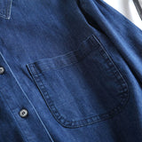 Women T-shirt Spring and Autumn Leisure Loose Denim Shirt Long Sleeve Top