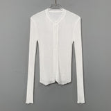 Women Long Sleeve Shirt Top Women's Cardigan Sexy