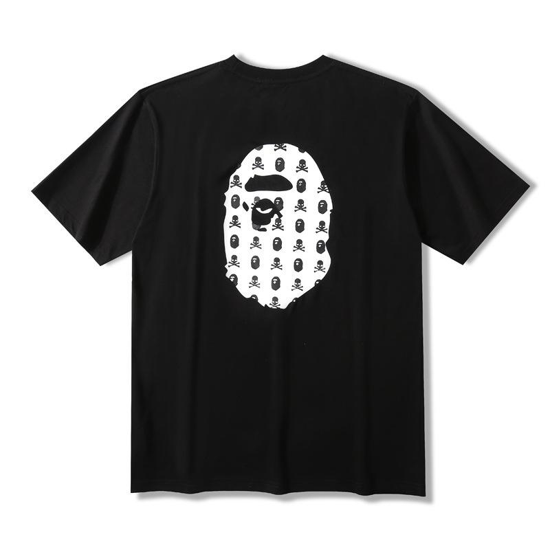 Bathing Ape T Shirt Summer Ape Head Printed Short Sleeve T-shirt