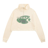 Women Hoodie Short Sweater Girls' Autumn Loose Top