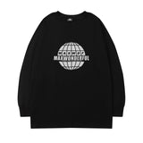 Men Long Sleeve Shirt Logo round Neck Long Sleeve T-shirt Men and Women Street Hip Hop Couple