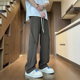 Men Sweatpants Men's Summer Logging Overalls Straight Casual Pants