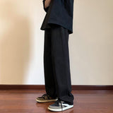 Men Sweatpants Draping Pants Men's Summer Straight Casual Pants Design Sense