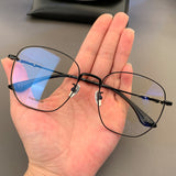 CHH Chrome Hearts Glasses Ultra-light gold silk edge large face myopia glasses frame