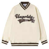 Men Hoodie V-neck Sweatshirt Men's Ins Loose Casual Contrast Color Top