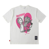 Men T Shirt American Street Short-Sleeved T-shirt Men's Loose