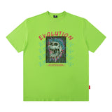 Men's T Shirt Printed Short-Sleeved T-shirt Men's and Women's Loose round Neck