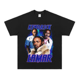 Kendrick Lamar T Shirts Cotton Hip Hop Rap Loose Short Sleeves